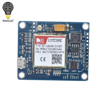 WAVGAT SIM5300E 3G module Development Board Quad-band GSM, GPRS, GPS, SMS z drukowanej anteną