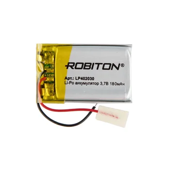 Litowo-jonowy akumulator polimerowy lp402030 robiton, Li-Pol prism z obwodem ochronnym
