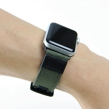 Sportowy nylonowy pasek do zegarka Apple Watch SE 6 5 4 Band 40mm 44mm Band wymiana pasków pasek 38mm 40mm do mc 4 3 2 1 Band
