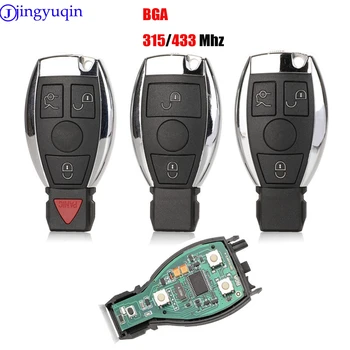 Jingyuqin Smart Remote Key For Mercedes Benz Year 2000+ obsługuje oryginalne NEC i BGA 315 mhz lub 433.92 Mhz 3 przyciski