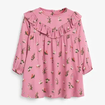 Little maven kids girls casual brand jesienne dla dzieci sukienka odzież dla dziewczynek bawełna motyl print Sukienki dla małych dziewczynek S0843