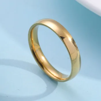 Titanium stalowa para pierścień ze stali nierdzewnej z wewnętrznym i zewnętrznym łuku powierzchnią zaawansowane projektowe pierścień