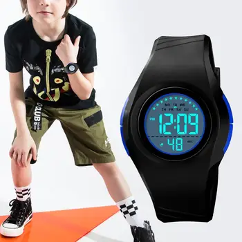 SKMEI NEW Boy Sport Digital Watch stoper wodoodporne dla dzieci zegarki moda świetlny alarm dzieci 1556