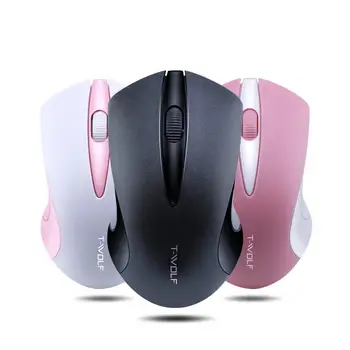 Q2 ergonomiczny 3 przyciski 1600DPI 2.4 GHz bezprzewodowa mysz biurowe myszy do PC laptopa