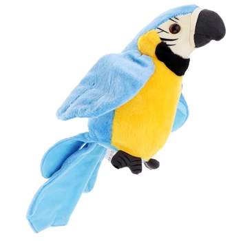 Papuga Zabawna Nauka Mówiąca Zabawka Dla Dzieci Pluszowe Elektroniczne Wypchane Zwierzęta-Kolorowe