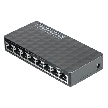 10/100 Mbit / S, 8 Portów Poe Ethernet Lan Desktop Network Switch Hub Adapter(Eu Plug)