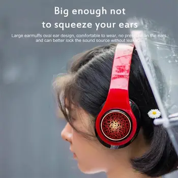 Led bezprzewodowe słuchawki Bluetooth-zestaw słuchawkowy stereo do gier słuchawki z mikrofonem wsparcie TF karty do telefonu komórkowego IPad