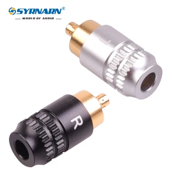 1 para/2 szt SYRNARN DIY headphone upgrade repair pin Sony IER-M7 IER-M9 IER-Z1R czarny i srebrny DIY 3,5 mm kabel