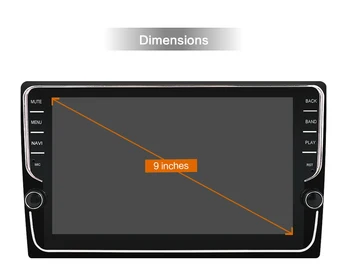 9 cali 1 din Android 10.0 PX6 radio samochodowe stereo GPS Navi audio odtwarzacz wideo DSP 4G Wifi BT HDMI Carplay TV OBD SWC dab+ 4G+64G