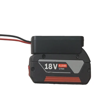Dla BOSCH 18V Power Accessories Adapter DIY Lithium Battery Converter napięcie wyjściowe 18-20 w + dwa przewody 12 AWG