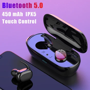 2020 nowy Y30 TWS Bluetooth 5.0 Bezprzewodowe słuchawki bluetooth z mikrofonem, redukcja szumów słuchawki gracz oordopjes draadloos