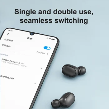 6 szt. / lot chińska wersja xiaomi airdots 2 Redmi Airdots s TWS słuchawki bezprzewodowe sterowanie głosem, Bluetooth 5.0