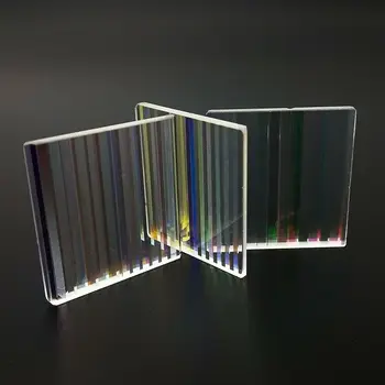 2szt 37*35*2 mm wadliwe Pryzmat szkło optyczne fizyka dekoracyjne Pryzmat prostokąt Дихроичная Pryzmat