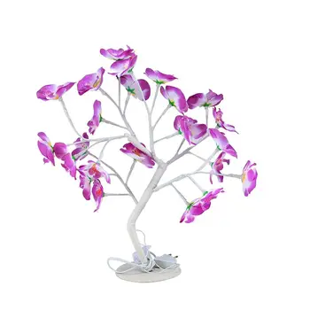 LED Orchid Branch Light sztuczny kwiat kwiatowy kwiat drzewo ozdobne biurko lampka do dekoracji wnętrz wigilii