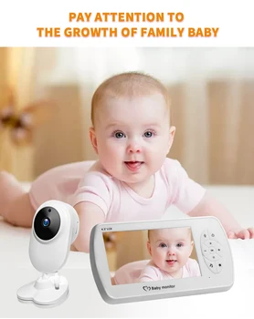 INQMEGA Wireless Video Babyphone Baby Monitor 4.3-calowy kamera night vision kontrola temperatury Baba Eletronica Babyfoon