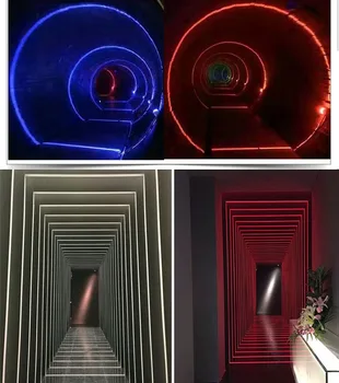 Led kinkiet wodoodporny parapet światło montażu powierzchniowego korytarz sala przestrzeń Projekt promień światła RGB
